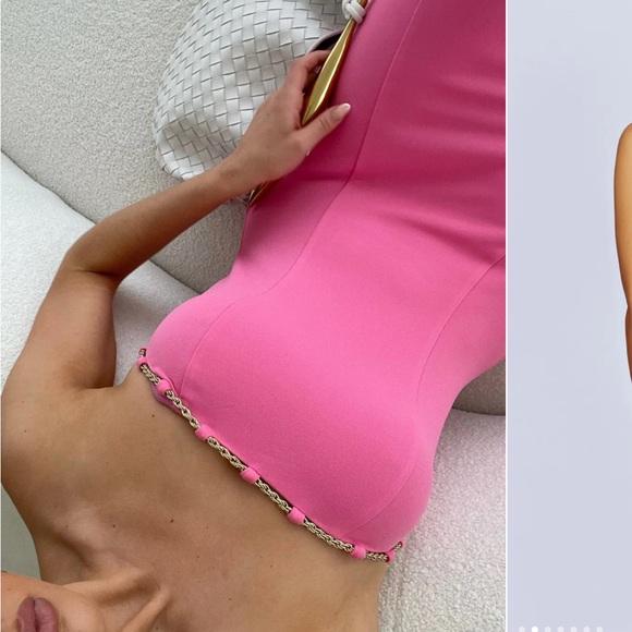 NEW MESHKI Pink mini dress - Picture 2 of 9